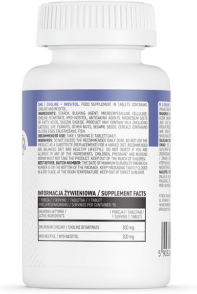 OstroVit Choline + Inositol 90 таблеток (ОстроВіт Холін + Інозитол) 1072833 фото