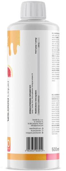 OstroVit L-Carnitine Base 125.000 500 ml liquid Grapefruit (Островит L-карнитин) 1106149 фото
