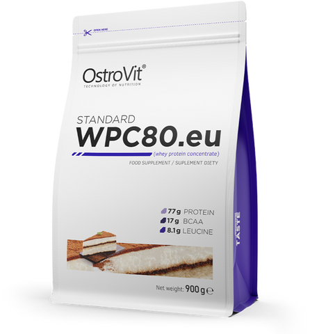OstroVit Standard WPC80.eu 900 g Tiramisu (Островіт Протеїн Стандарт Тірамісу) 403068 фото