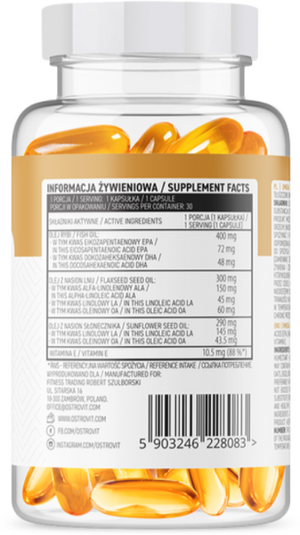 OstroVit Omega 3-6-9 30 капсул (Островит Омега 3-6-9) 1017380 фото