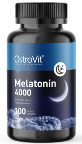 OstroVit Melatonin 4000 Мелатонін 100 таблеток (Островіт Мелатонін) 1023018 фото