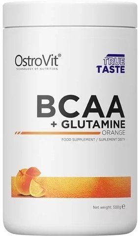 OstroVit BCAA + Glutamine 500 g Orange (ОстроВіт BCAA + Глютамін Апельсин) 418145 фото