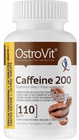 OstroVit Caffeine 200 Limited Edition 110 таблеток (ОстроВіт Кофеїн Обмежена серія) 512642 фото