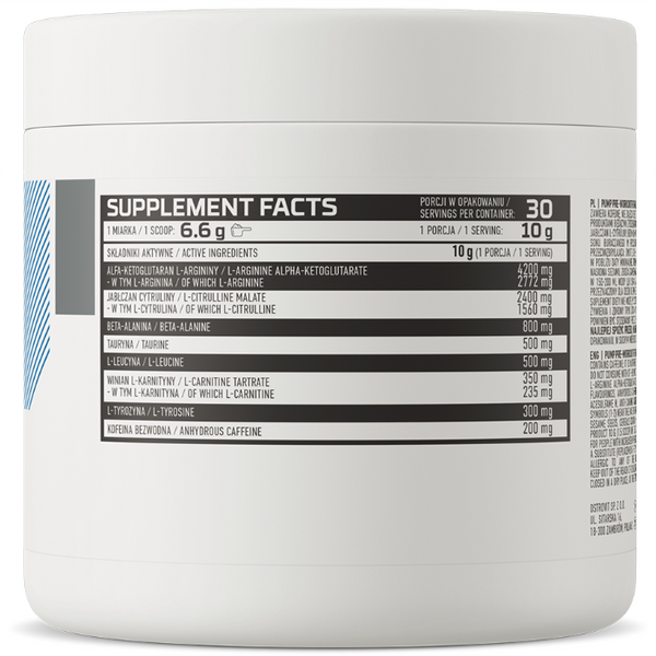 OstroVit PUMP Pre-Workout 300 g Lemon (Островит Памп Перед тренировкой Лимон) 391980 фото