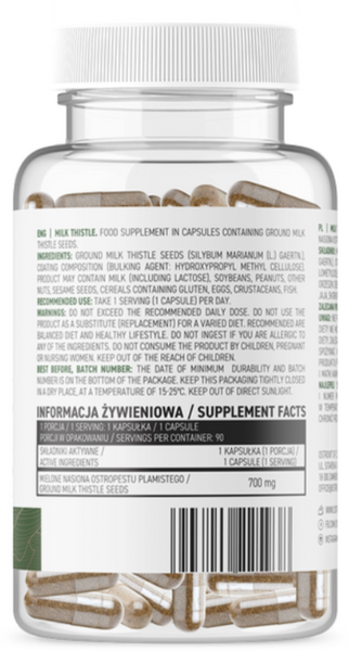 OstroVit Milk 90 веганських капсул (Островіт Молочний Чортополох) 1072880 фото