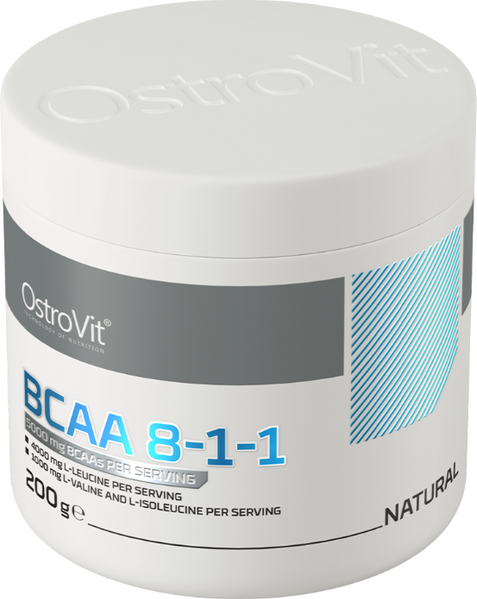 OstroVit BCAA 8-1-1 200 g Natural (Островит ВСАА Естественный) 391278 фото