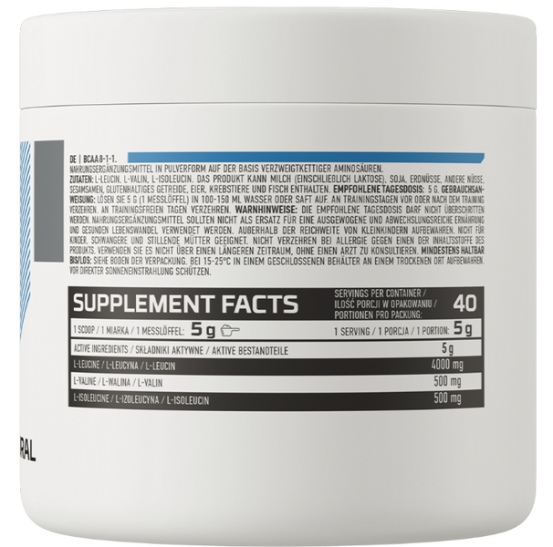 OstroVit BCAA 8-1-1 200 g Natural (Островит ВСАА Естественный) 391278 фото