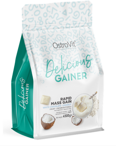 OstroVit Delicious GAINER 4500 g White Chocolate - Coconut (ОстроВіт Гейнер Білий шоколад-Кокос) 1186992 фото