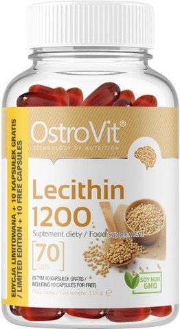 OstroVit Lecithin 1200 70 капсул (Островіт Лецитин) 512655 фото