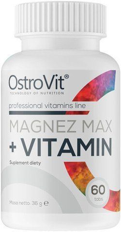 OstroVit Magnez Max + Vitamin 60 таблеток (Островіт Магнез Макс + Вітамін) 512657 фото