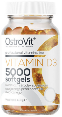 OstroVit Vitamin D3 5000 IU softgels 250 капсул (Островіт Вітамін D3) 1022726 фото