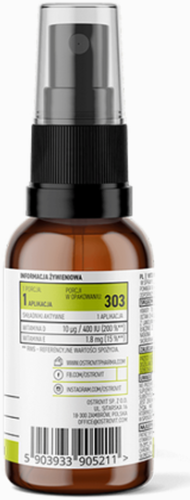 OstroVit Pharma Vitamin D3 Baby 400 МЕ спрей 30 мл (Островіт Фарма Вітамін D МЕ Дитячий спрей) 1119143 фото