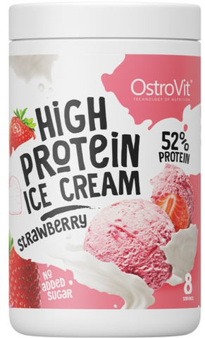 OstroVit High Protein Ice Cream 400 g Strawberry (Островіт Високобілкове Морозиво) 1187048 фото