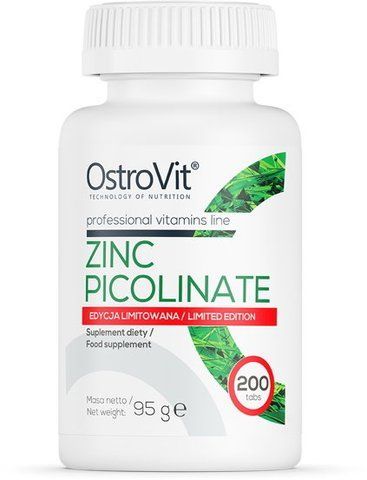 OstroVit Zinc Picolinate 200 таблеток (Островіт Цинк Піколінат) 819029 фото