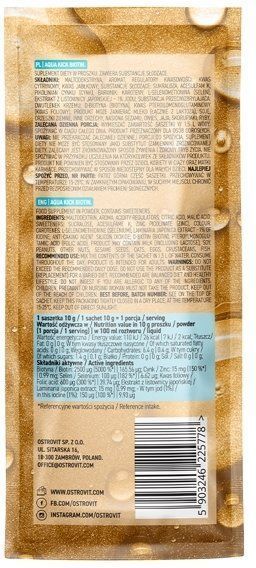 OstroVit Aqua Kick Biotin со вкусом ананаса 24х10 г (Островит Аква Кик Биотин Биотин) 936552 фото