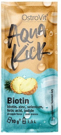 OstroVit Aqua Kick Biotin со вкусом ананаса 24х10 г (Островит Аква Кик Биотин Биотин) 936552 фото