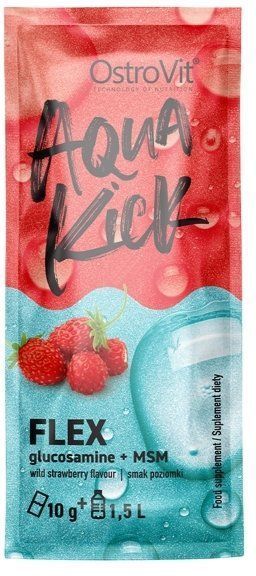 OstroVit Aqua Kick Flex со вкусом клубники 24х10 г (Островит Аква Кик Флекс Поддержка суставов) 936553 фото