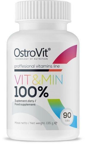 OstroVit 100% Vit&Min 30 таблеток (ОстроВіт 100% Віт&Мін) 511757 фото