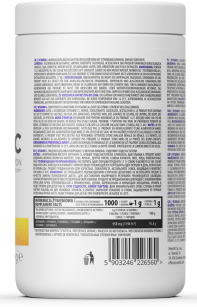 OstroVit Vitamin C Витамин C 1000 г смак лимонний (Островіт Вітамін С) 1072898 фото