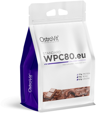 OstroVit Standard WPC80.eu 2270 g Chocolate (Островіт Протеїн Стандарт Шоколад) 392004 фото