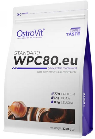 OstroVit Standard WPC80.eu 2270 g Hazelnut (Островіт Протеїн Стандарт Фундук) 392007 фото