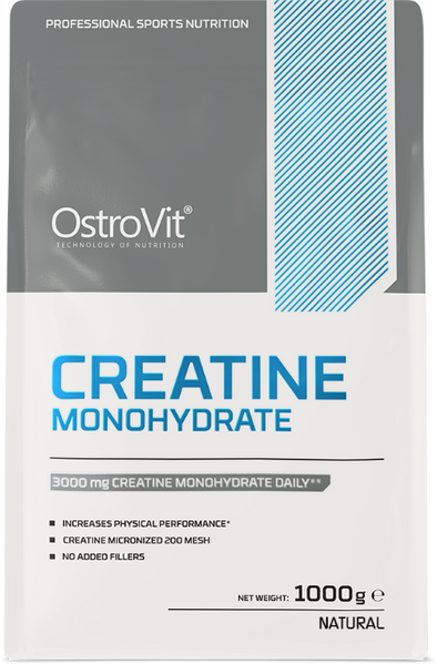 OstroVit Creatine Monohydrate 1000 g Natural (ОстроВіт Креатин моногідрат Натуральний) 1325901 фото