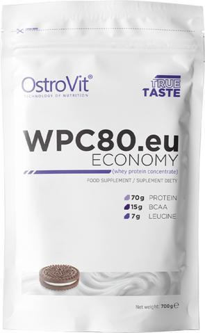 OstroVit Economy WPC80.eu 700 g Cookies And Cream (ОстроВіт Економний WPC80 Печиво та крем) 392072 фото